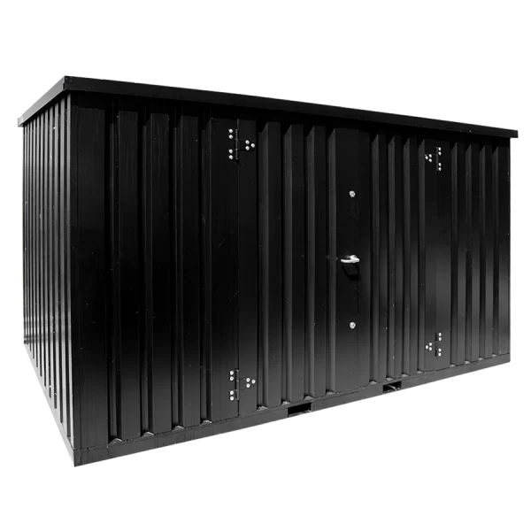 Conteneur démontable noir 4 x 2 mètres
