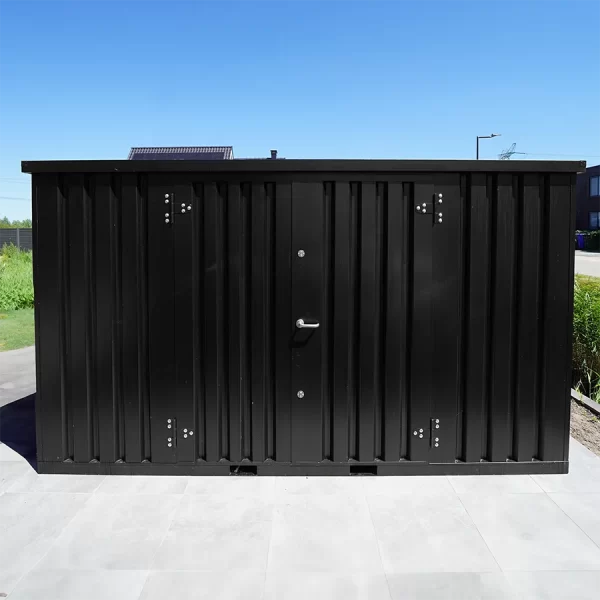Conteneur démontable noir 4 x 2 mètres