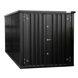 Conteneur démontable noir 6 x 2 mètres