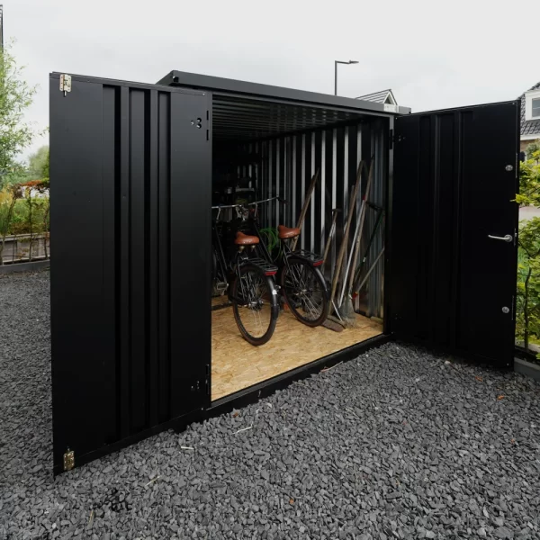 Conteneur démontable noir 6 x 2 mètres