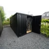 Conteneur démontable noir 6 x 2 mètres